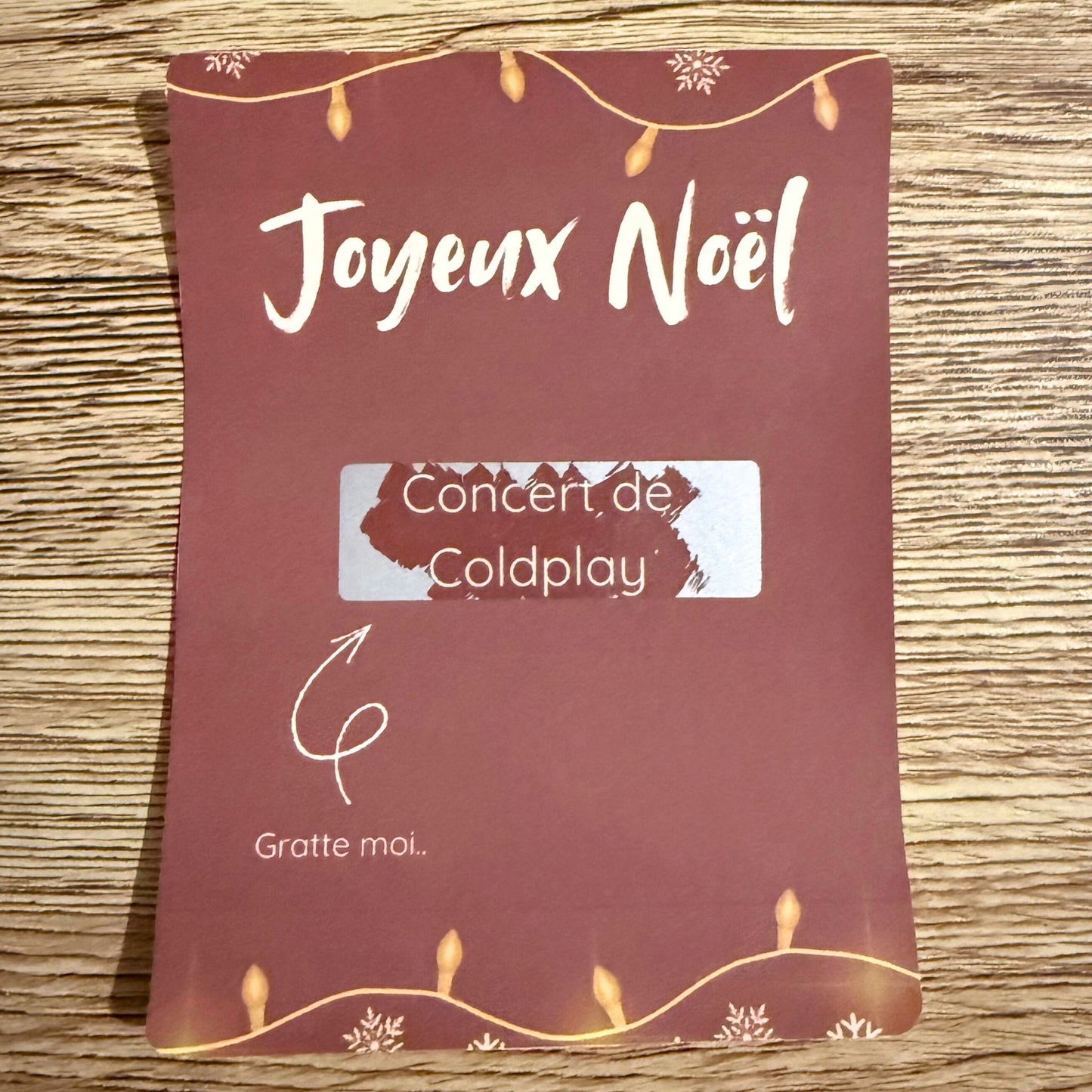 Ticket à gratter personnalisé