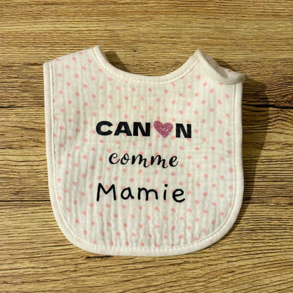 Bavoir « Canon comme mamie »