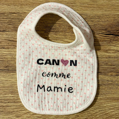 Bavoir « Canon comme mamie »