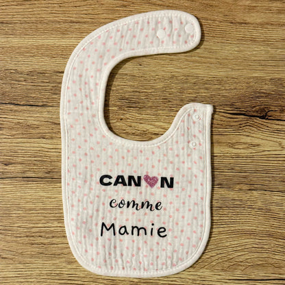 Bavoir « Canon comme mamie »