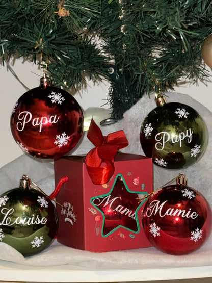 Boule de Noël personnalisée
