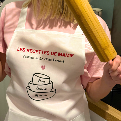 Tablier personnalisé spécial mamie
