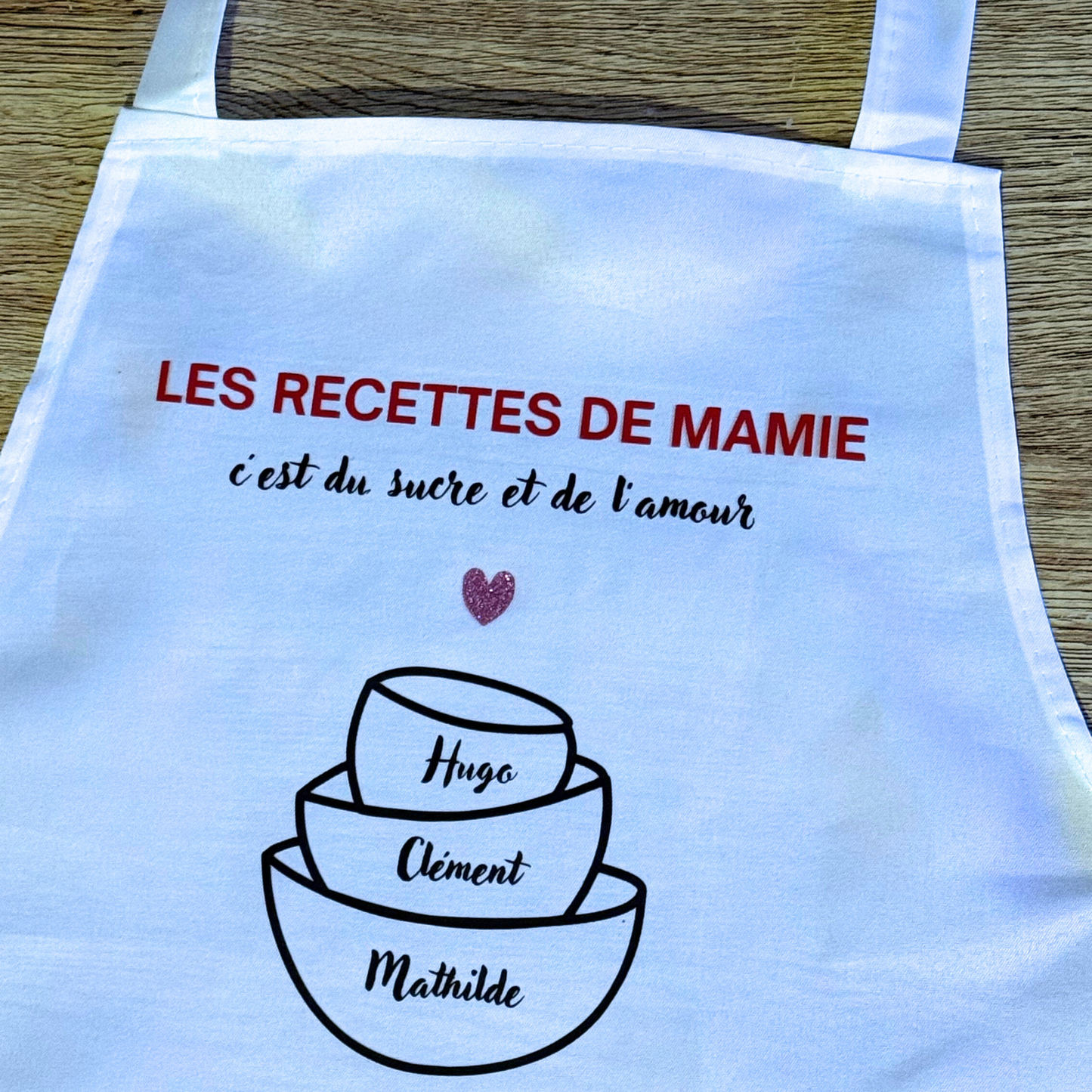 Tablier personnalisé spécial mamie