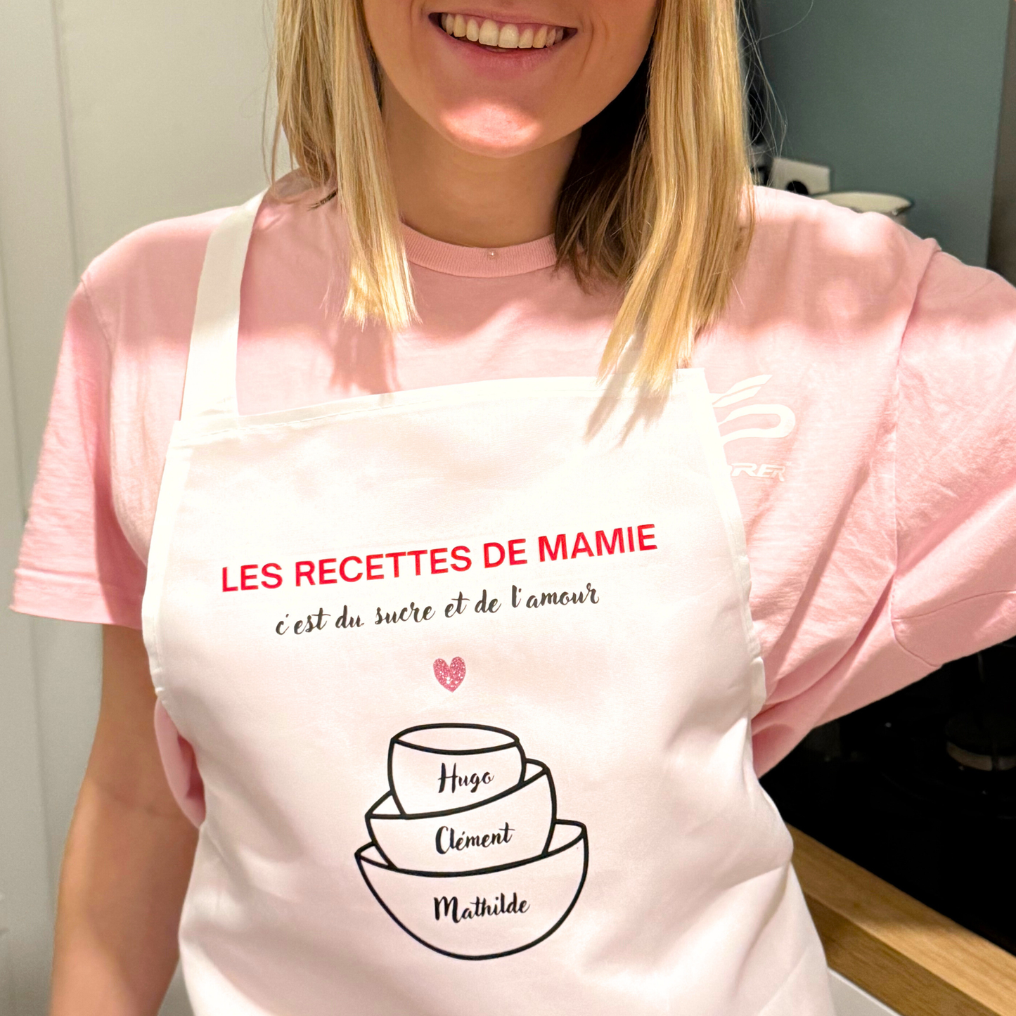 Tablier personnalisé spécial mamie
