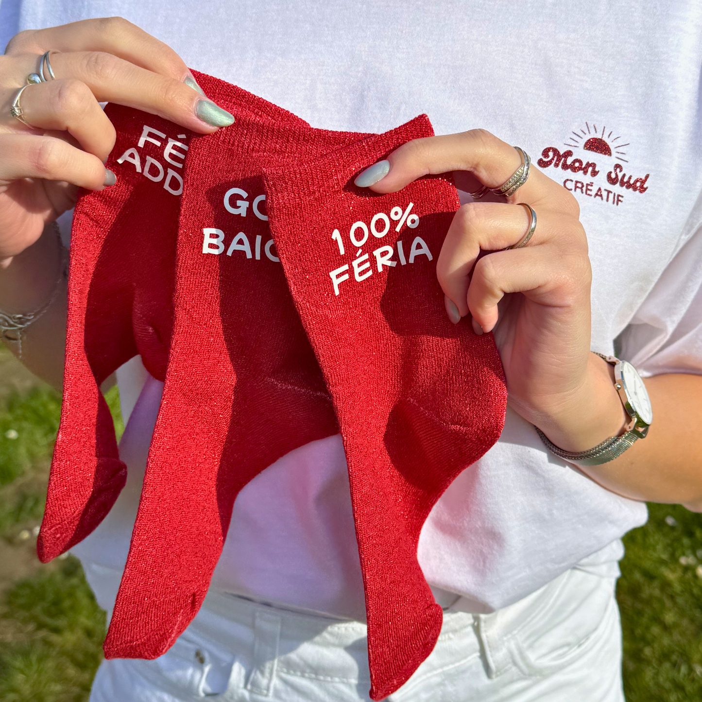 Chaussettes à paillettes Feria