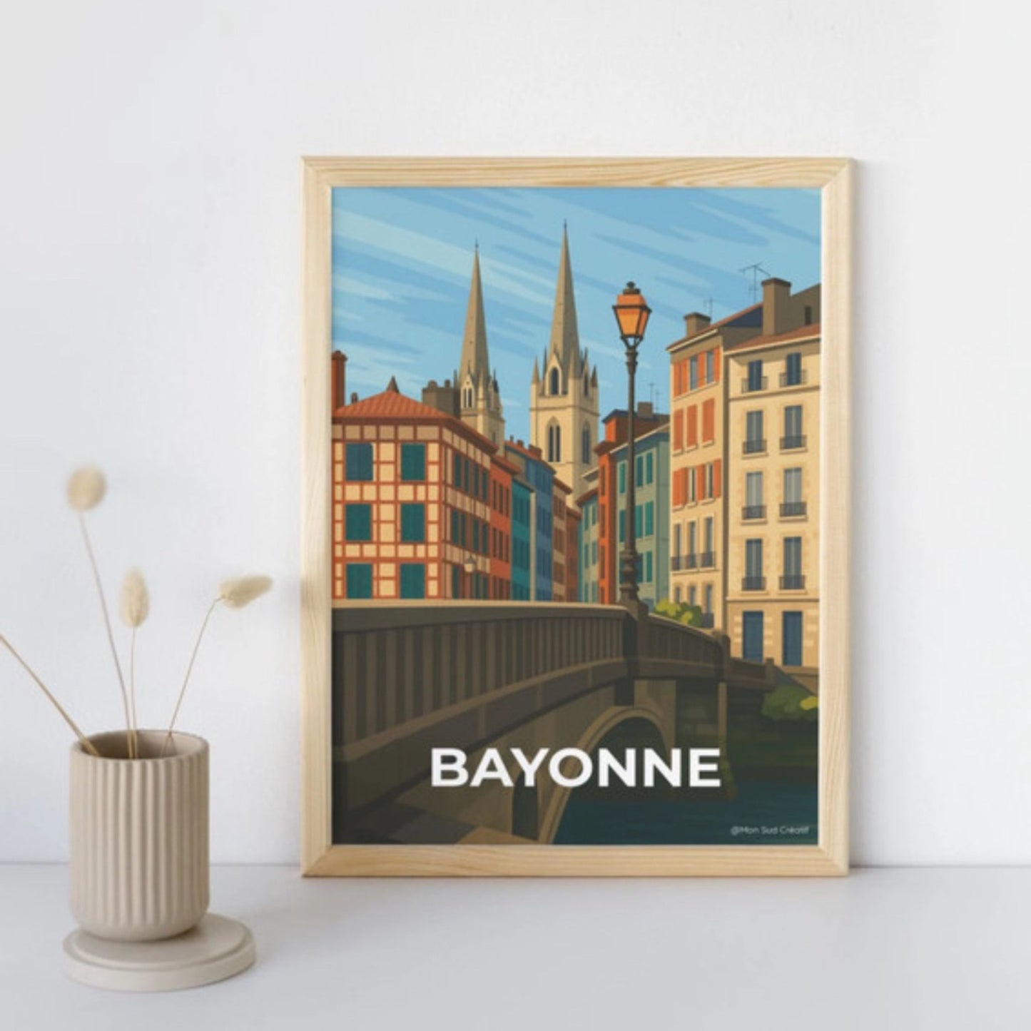 Affiche Bayonne A4