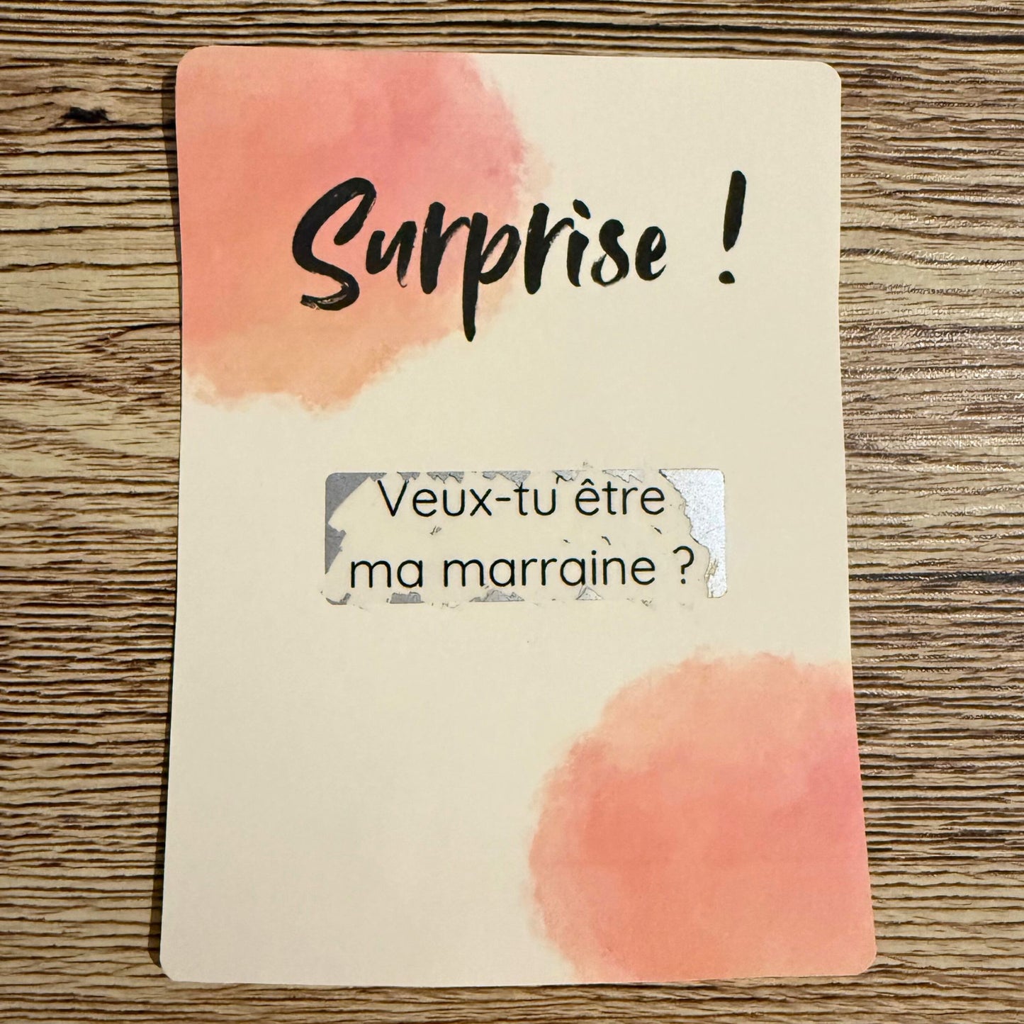 Ticket à gratter personnalisé