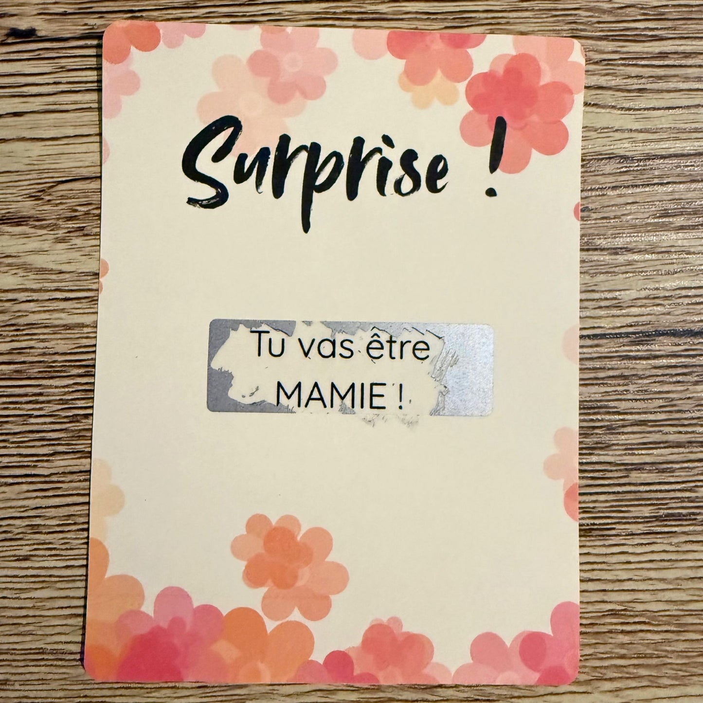 Ticket à gratter personnalisé