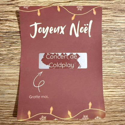 Ticket à gratter personnalisé